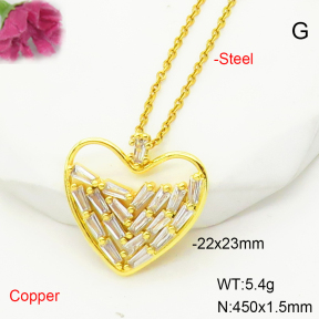 F6N407304vbmb-L017  Fashion Copper Necklace