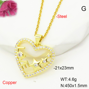 F6N407306baka-L017  Fashion Copper Necklace