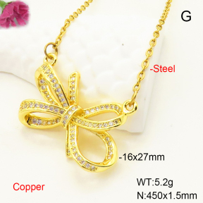 F6N407327ablb-L017  Fashion Copper Necklace