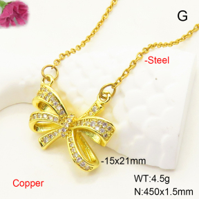 F6N407329ablb-L017  Fashion Copper Necklace