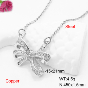 F6N407330ablb-L017  Fashion Copper Necklace