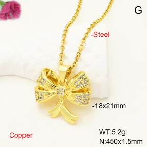F6N407335baka-L017  Fashion Copper Necklace