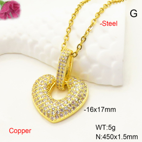 F6N407341ablb-L017  Fashion Copper Necklace