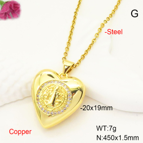F6N407343ablb-L017  Fashion Copper Necklace