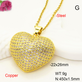 F6N407346bbov-L017  Fashion Copper Necklace