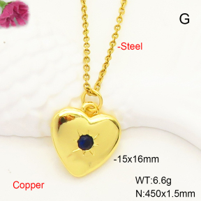 F6N407350vaia-L017  Fashion Copper Necklace