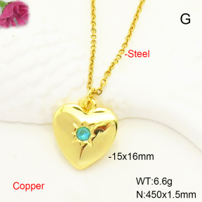 F6N407351vaia-L017  Fashion Copper Necklace