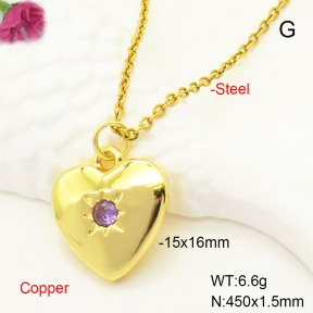 F6N407353vaia-L017  Fashion Copper Necklace