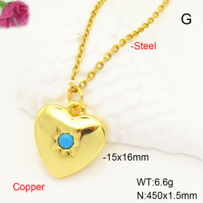 F6N407354vaia-L017  Fashion Copper Necklace