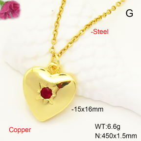 F6N407355vaia-L017  Fashion Copper Necklace
