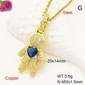 F6N407356baka-L017  Fashion Copper Necklace