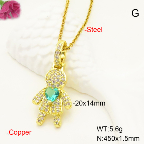 F6N407357baka-L017  Fashion Copper Necklace