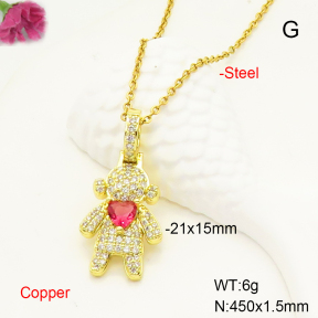 F6N407360baka-L017  Fashion Copper Necklace