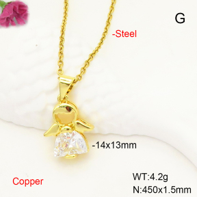 F6N407361vail-L017  Fashion Copper Necklace