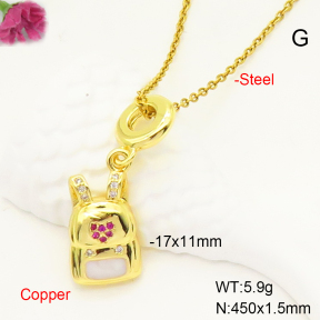 F6N407362aajl-L017  Fashion Copper Necklace