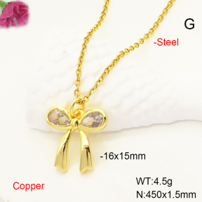 F6N407363avja-L017  Fashion Copper Necklace