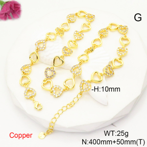 F6N407365vhov-L017  Fashion Copper Necklace