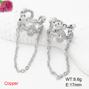 F6E404992bbov-L017  Fashion Copper Earrings
