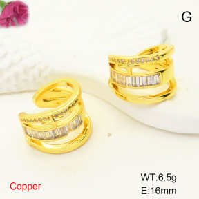 F6E405005bbov-L017  Fashion Copper Earrings