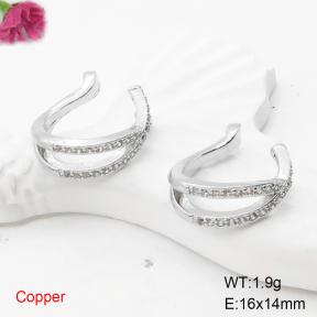 F6E405015ablb-L017  Fashion Copper Earrings