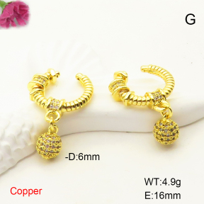 F6E405035vbmb-L017  Fashion Copper Earrings