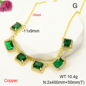 F6N407386bhia-L017  Fashion Copper Necklace