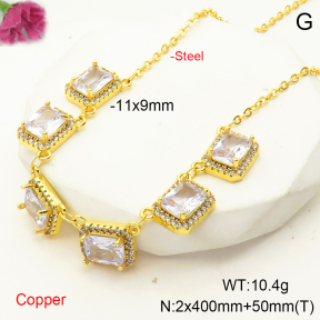 F6N407388bhia-L017  Fashion Copper Necklace