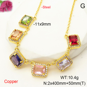 F6N407390bhia-L017  Fashion Copper Necklace