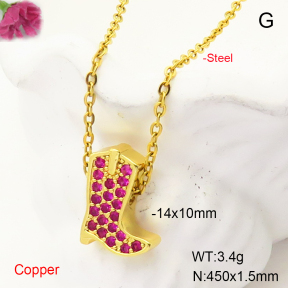 F6N407393avja-L017  Fashion Copper Necklace