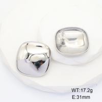 GEE001682bhva-066  Stainless Steel Earrings  Handmade Polished