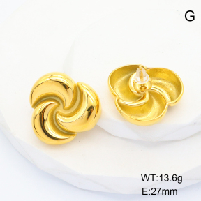 GEE001695bhva-066  Stainless Steel Earrings  Handmade Polished