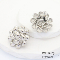 GEE001701bhva-066  Stainless Steel Earrings  Handmade Polished