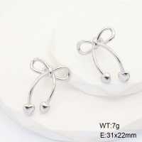 GEE001709bhva-066  Stainless Steel Earrings  Handmade Polished