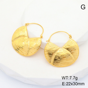 GEE001726bhia-066  Stainless Steel Earrings  Handmade Polished