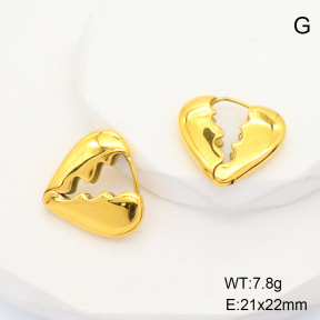 GEE001734bhia-066  Stainless Steel Earrings  Handmade Polished