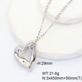 GEN001273bhva-066  Stainless Steel Necklace  Handmade Polished