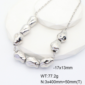 GEN001284biib-066  Stainless Steel Necklace  Handmade Polished