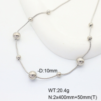GEN001290vhmv-066  Stainless Steel Necklace  Handmade Polished