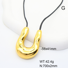 GEN001294vhmv-066  Stainless Steel Necklace  Handmade Polished