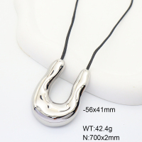 GEN001295vhkb-066  Stainless Steel Necklace  Handmade Polished