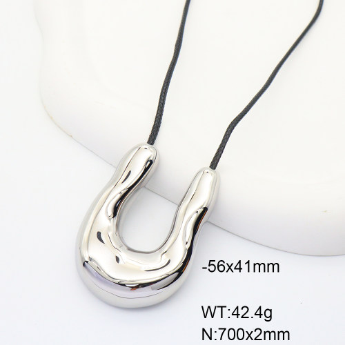 GEN001295vhkb-066  Stainless Steel Necklace  Handmade Polished