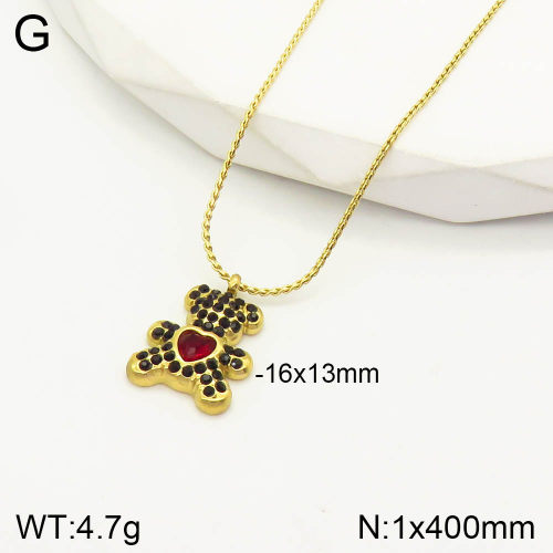 TN2000469vbpb-493  SS Bear Necklaces