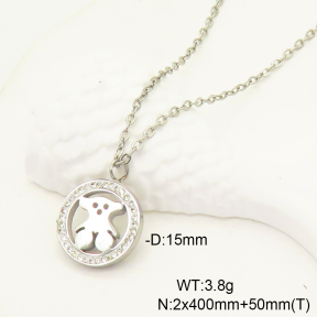 TN6001172aakl-434  SS Bear Necklaces