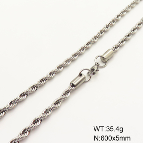 6N2004247aaki-452  Stainless Steel Necklace