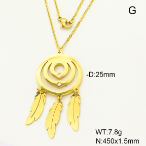 6N4004122bbml-657  Stainless Steel Necklace