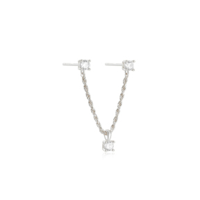 JE6303vhlm-Y30  925 Silver Earrings  (1pc)  WT:0.83g  3*46mm
