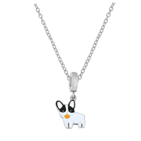 6N2004303ablb-691  Stainless Steel Necklace  Size:40+5CM