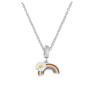 6N2004310ablb-691  Stainless Steel Necklace  Size:40+5CM