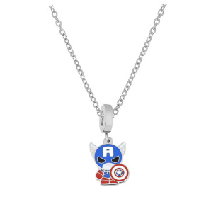 6N2004312ablb-691  Stainless Steel Necklace  Size:40+5CM