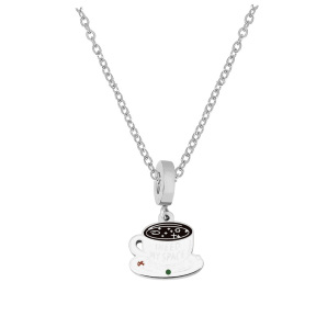 6N2004324ablb-691  Stainless Steel Necklace  Size:40+5CM